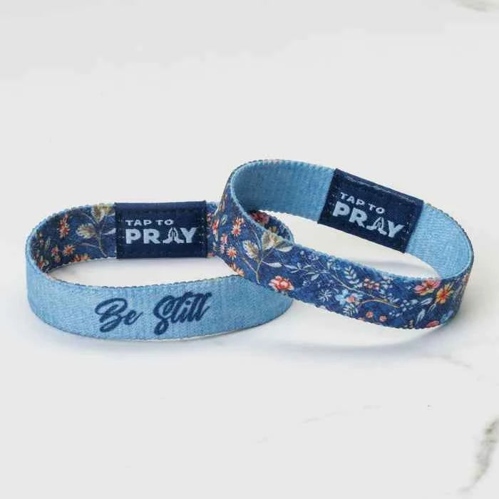 Tap To Pray Wildflower - Be Still Wristbands
