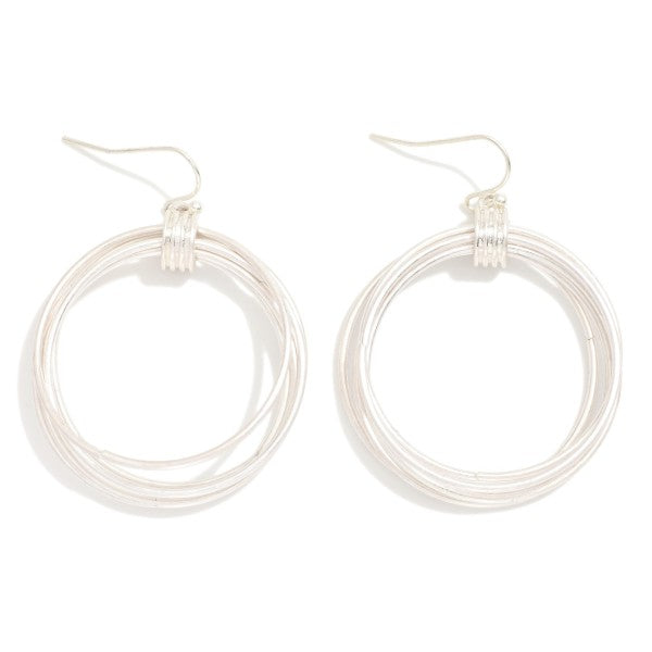 Metal Tone Layered Hoop Earrings 279917