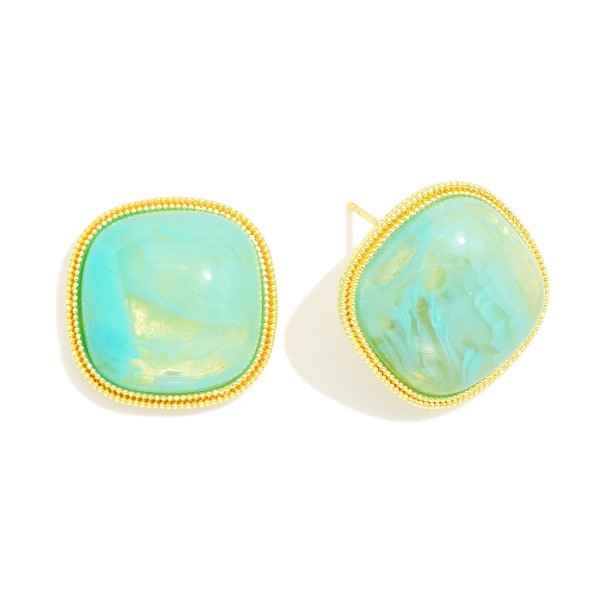 282150 Stone Post Drop Earrings