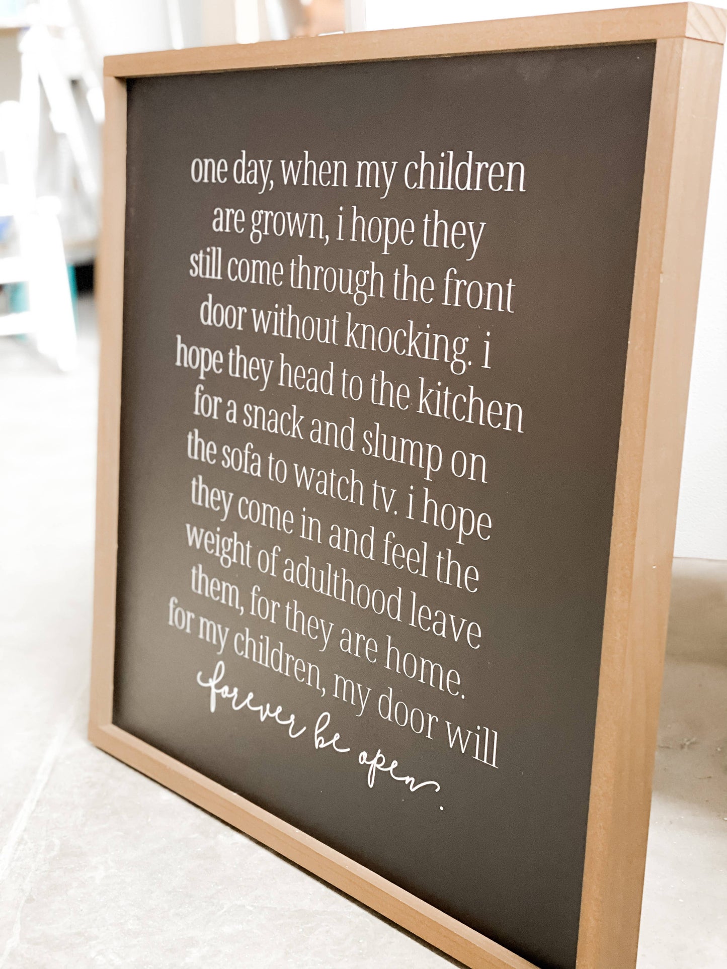One Day When My Children Sign
