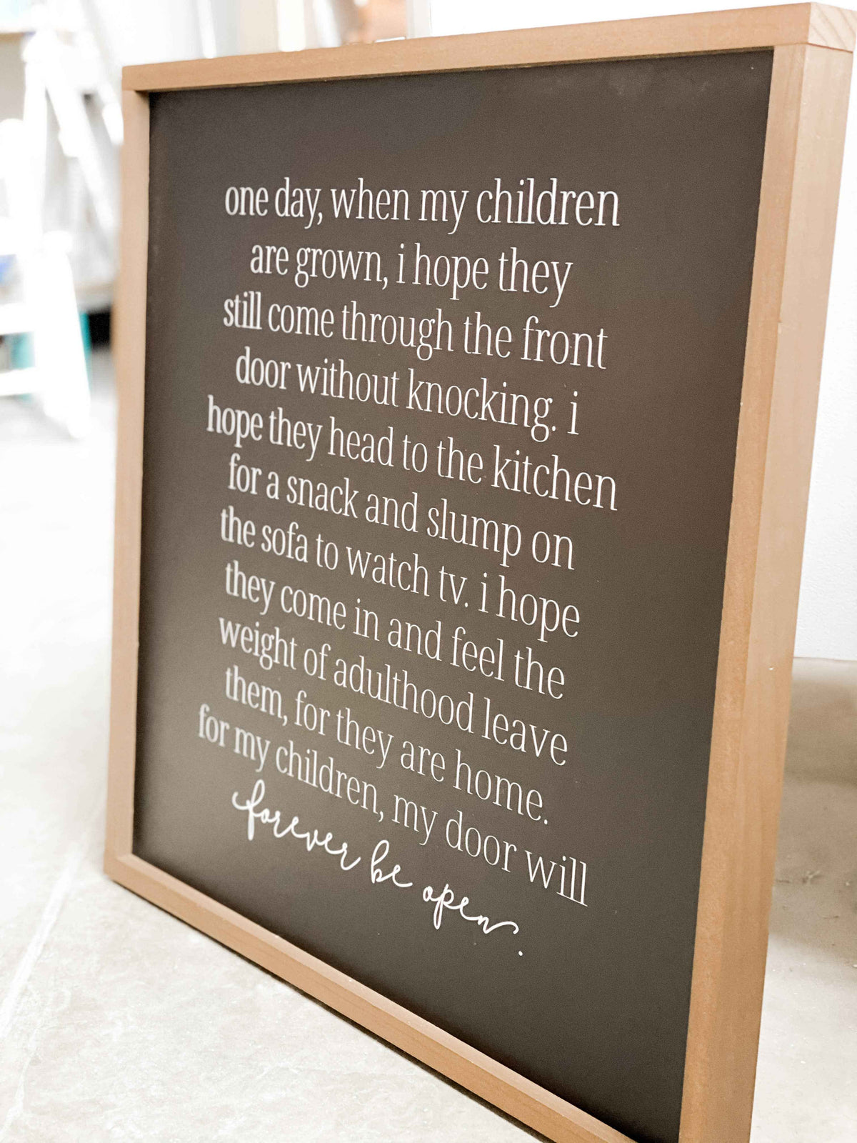 One Day When My Children Sign