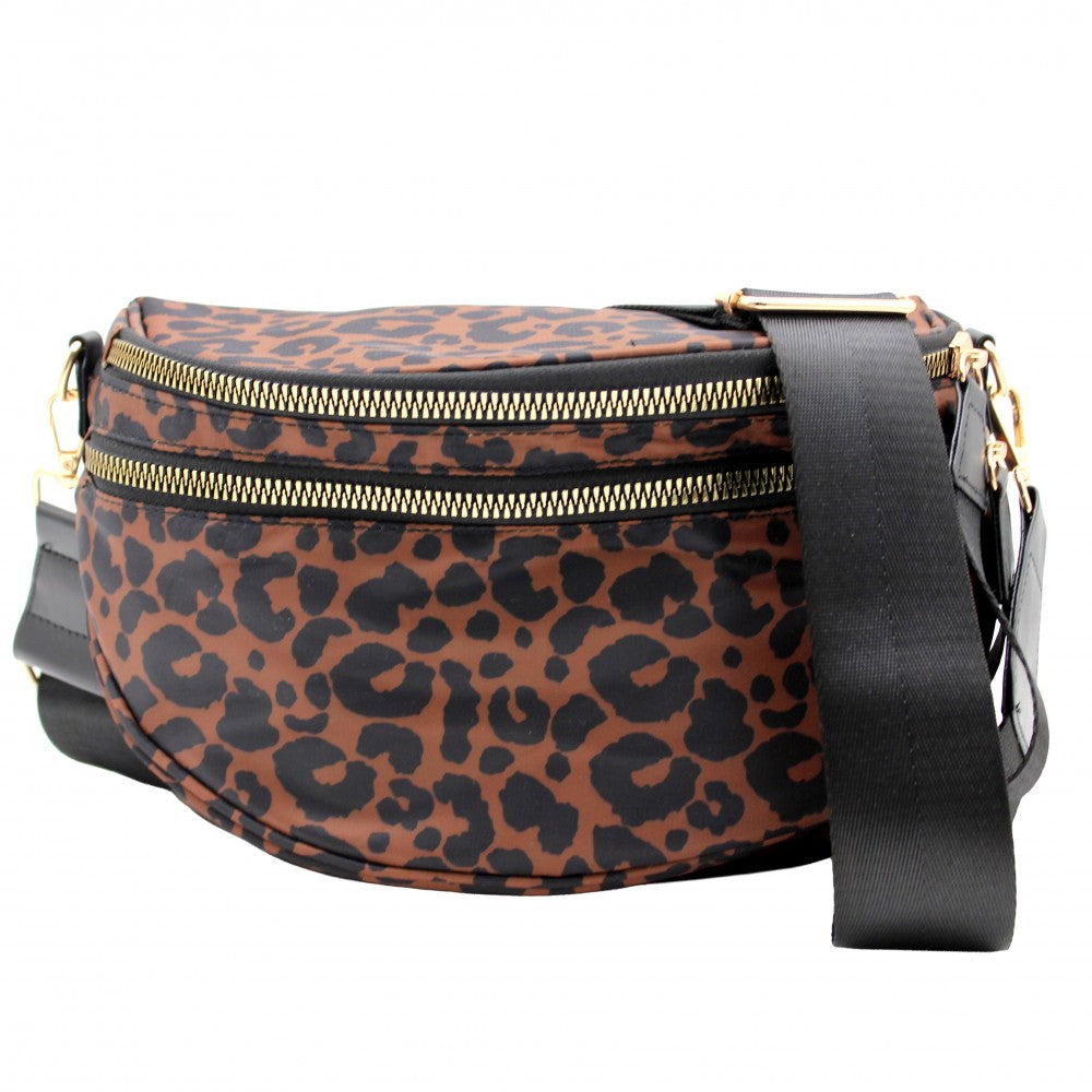 Do Everything In Love Nylon Animal Print Cross Body Bag
