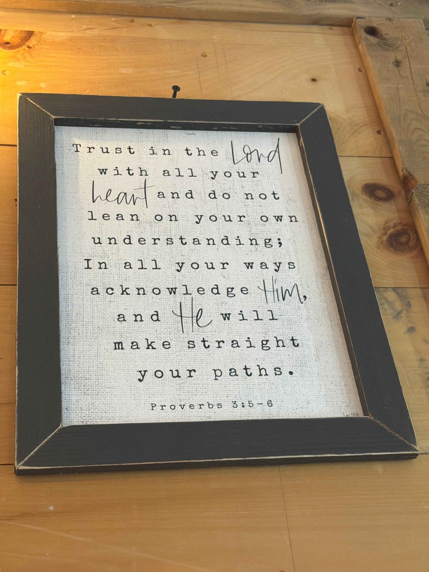 JM Trust In The Lord Sign - Havens Marketplace