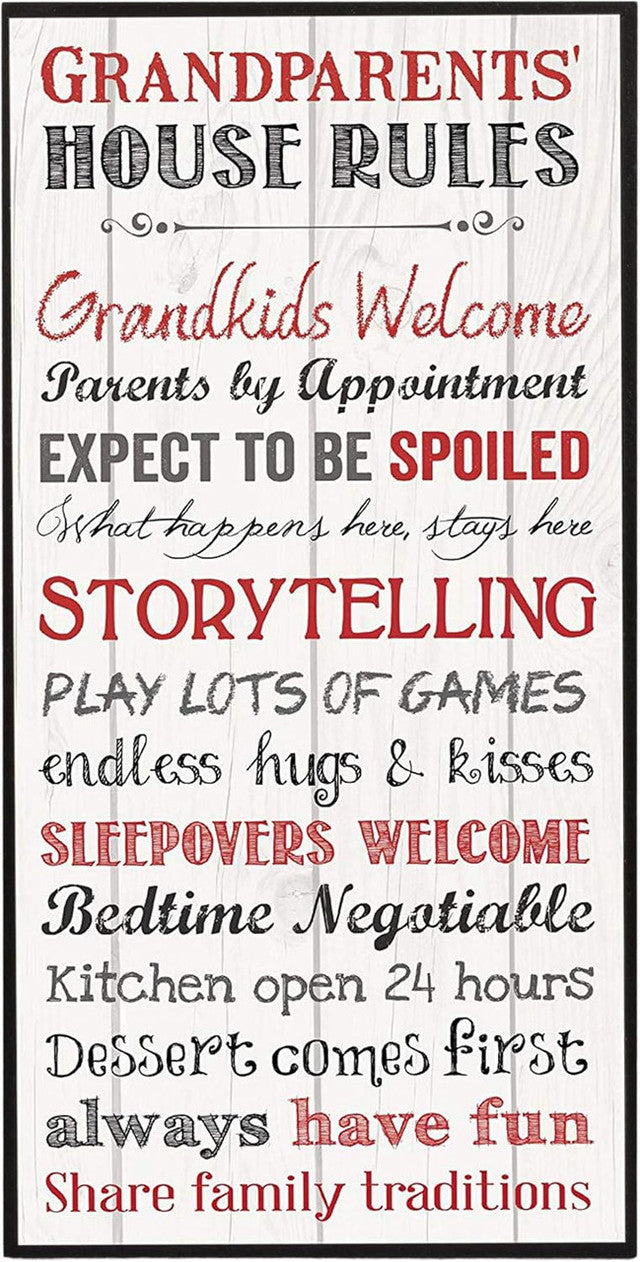 Grandparents House Rules Signs