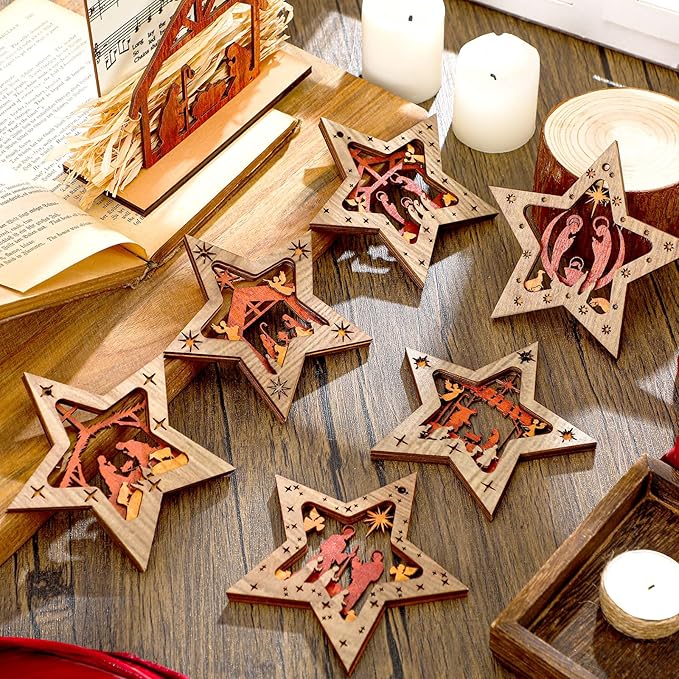 Star Nativity Scene Ornament