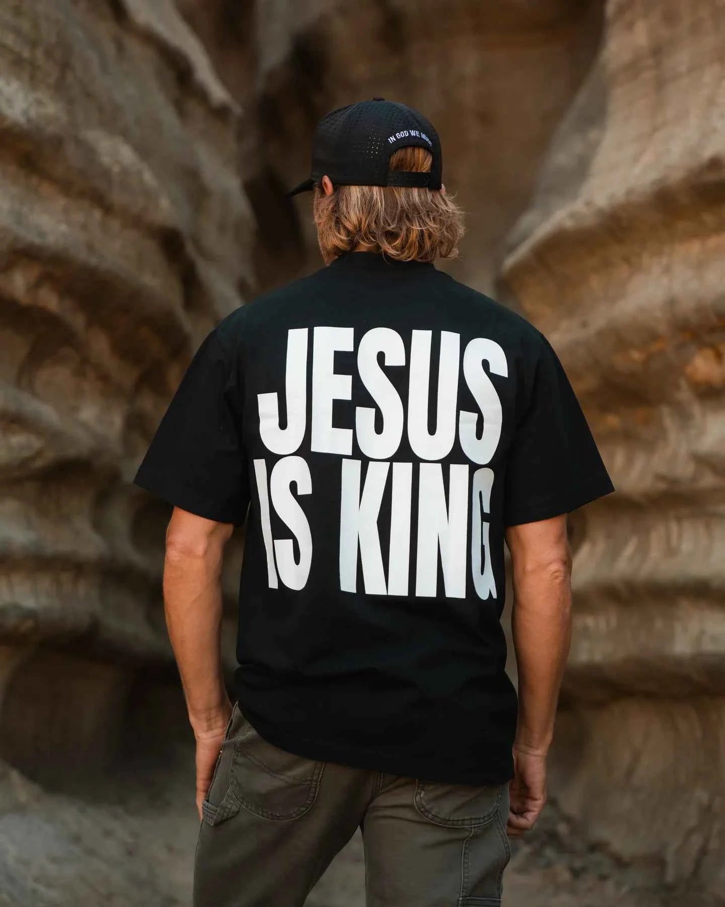IGWM Jesus is King Black Tee