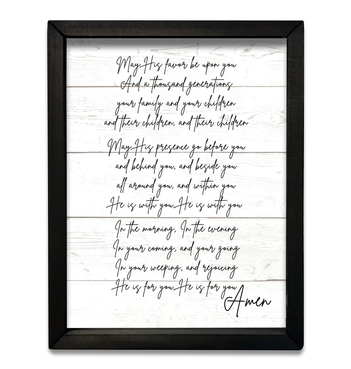 His Favor Box Frame 12x16