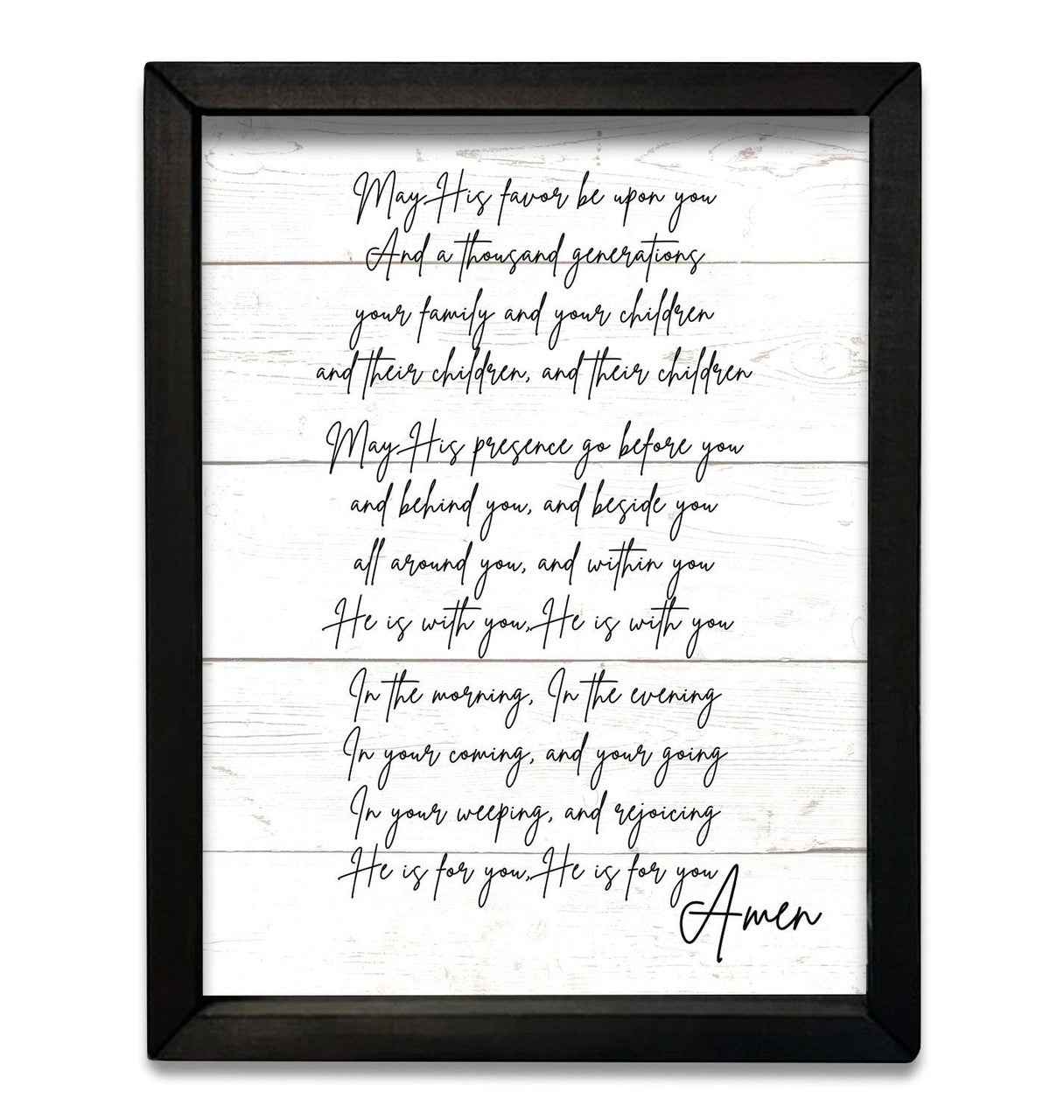 His Favor Box Frame 12x16 - Havens Marketplace