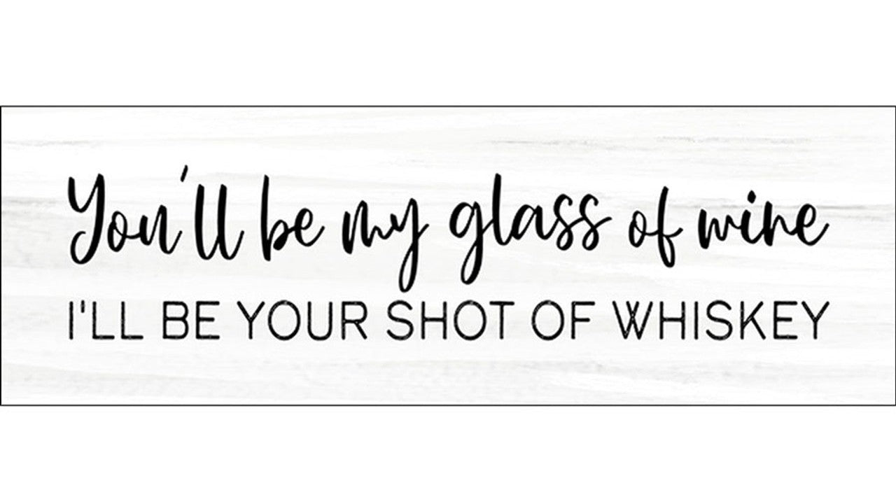 JM Glass of Wine Sign