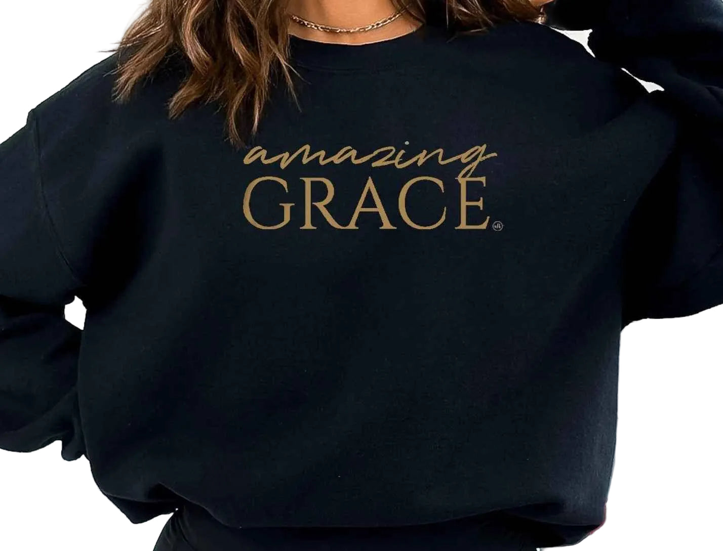 Amazing Grace Crewneck Sweatshirts Black
