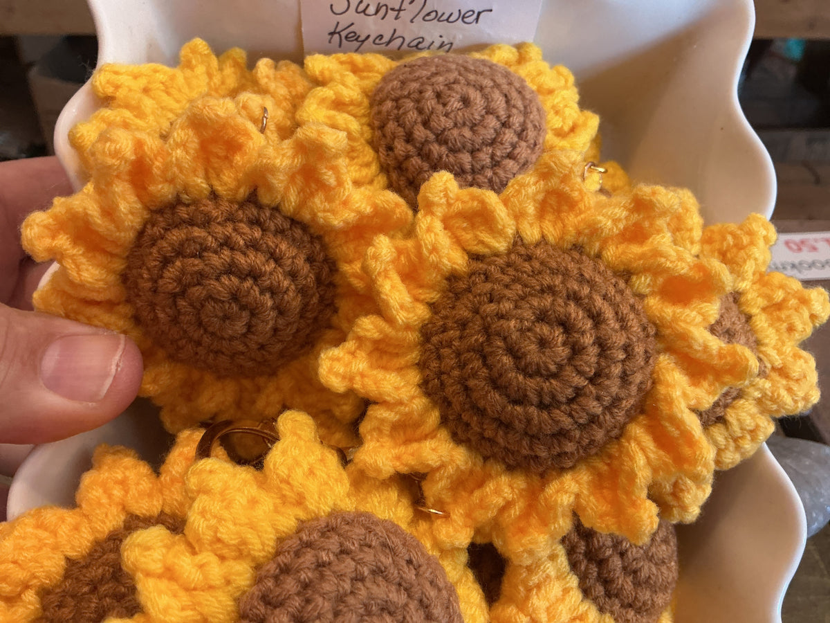 Sunflower keychain