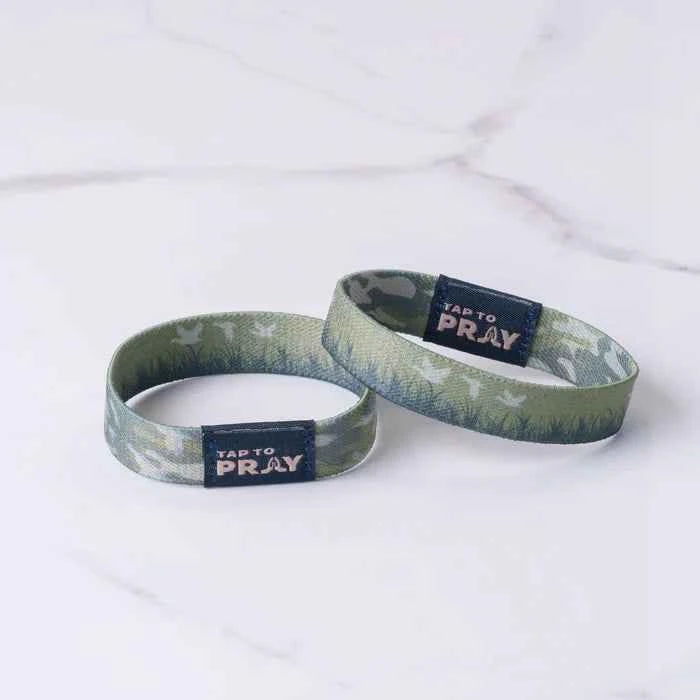 Tap To Pray Waterfowl Camo Wristbands
