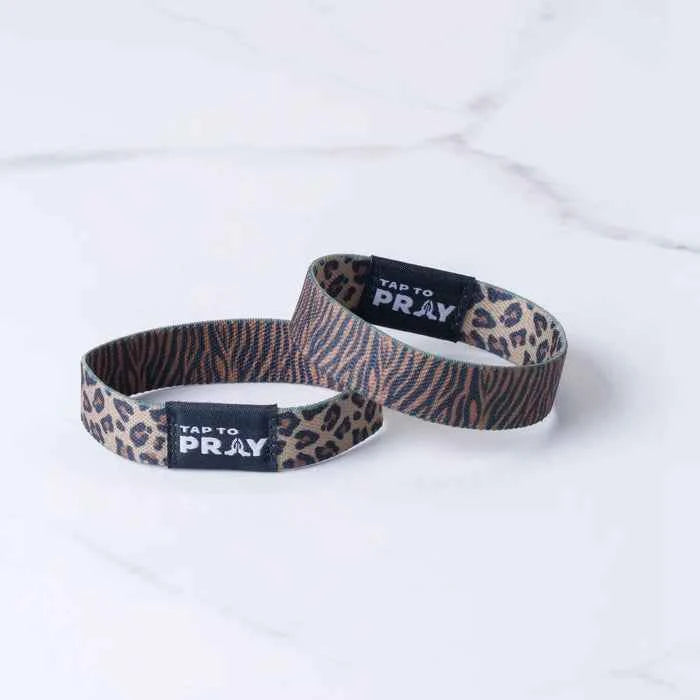 Tap To Pray Safari Leopard Wristbands