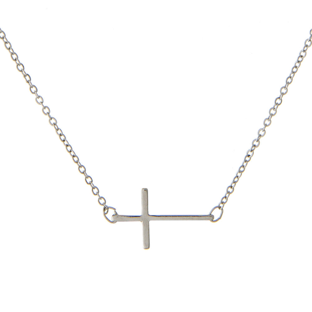 East West Cross Necklace