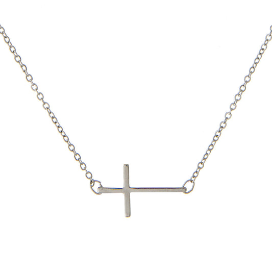 East West Cross Necklace
