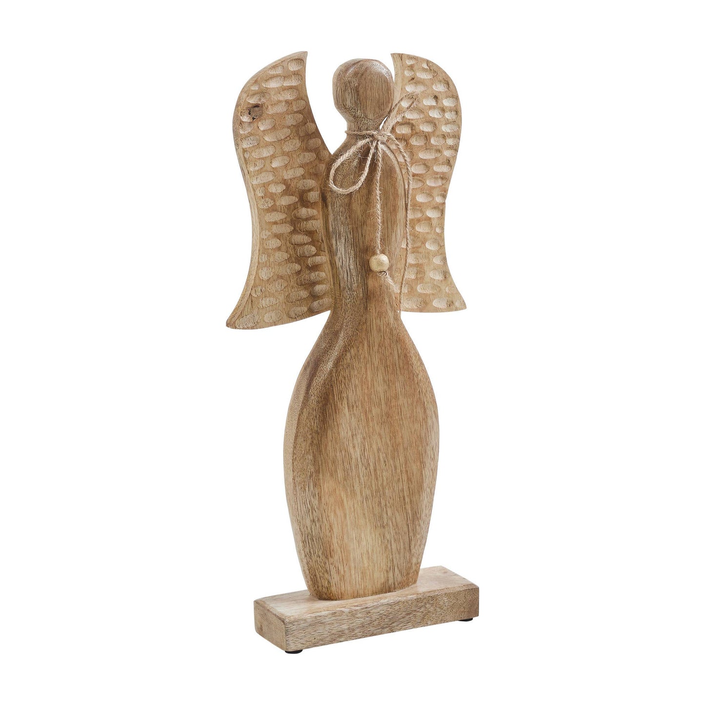 Natural Wooden Angel 15.75x7.5x2