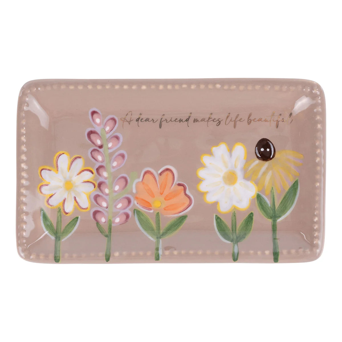 GH A Dear Friend Wildflowers Trinket Tray