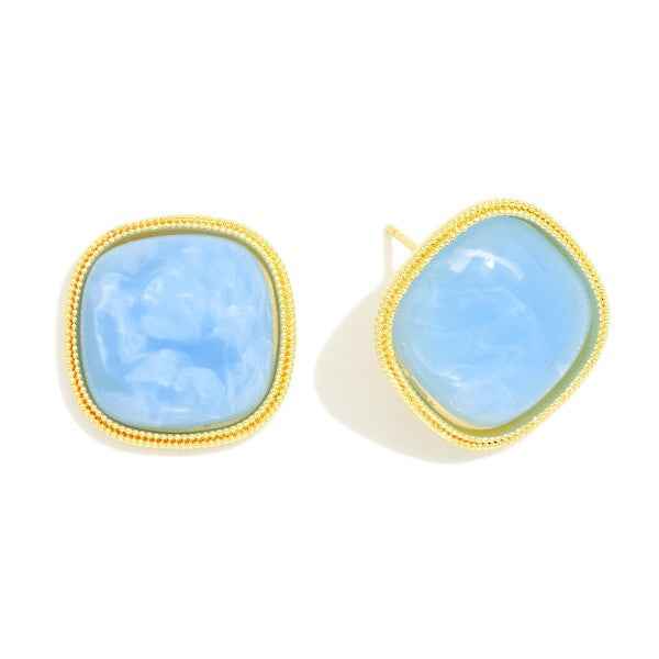 282150 Stone Post Drop Earrings
