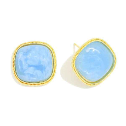 282150 Stone Post Drop Earrings