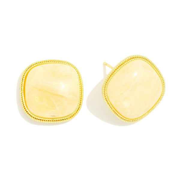 282150 Stone Post Drop Earrings