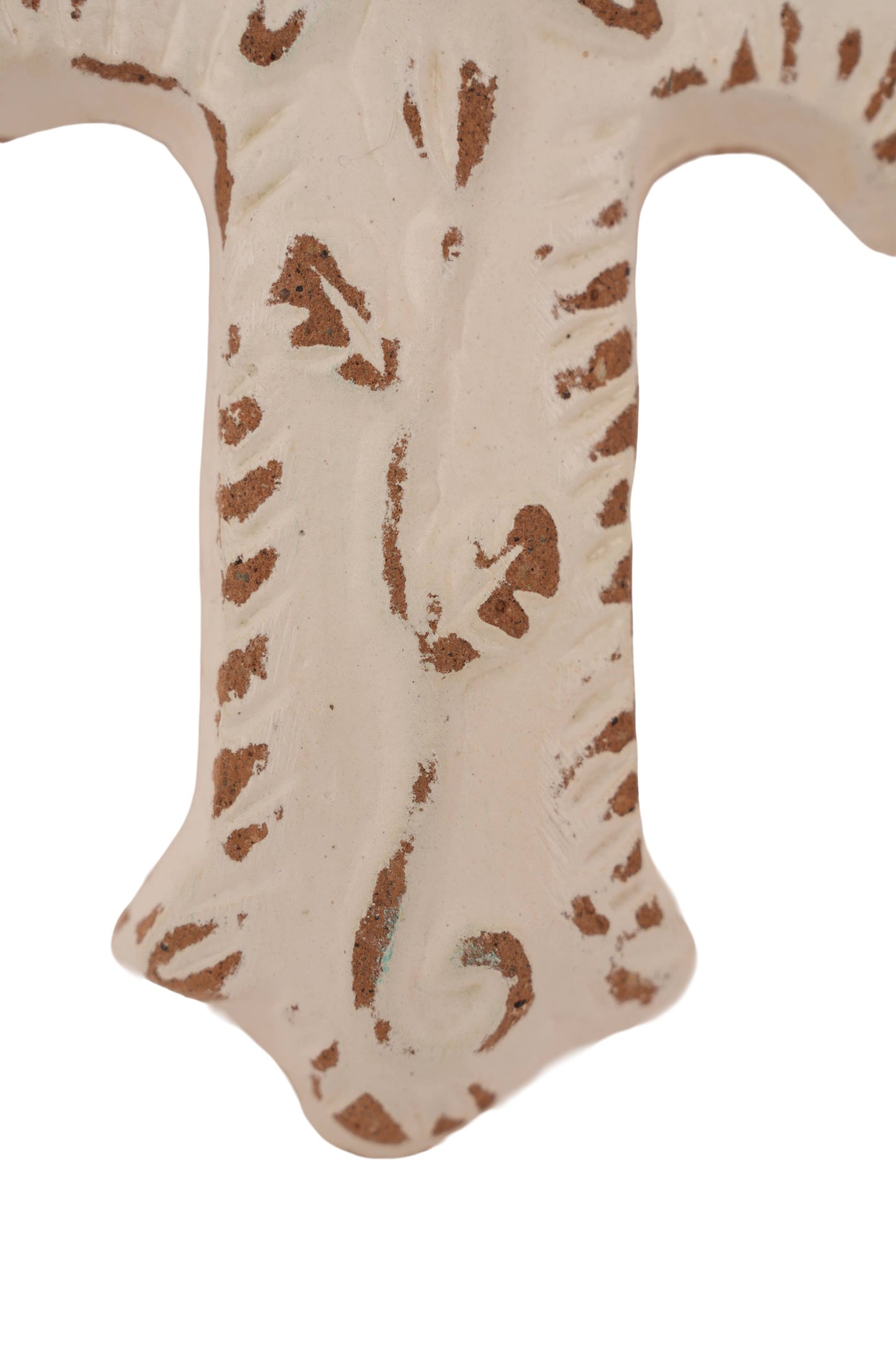 Hugo Flower Clay Cross Handmade 4.5x6.5 in
