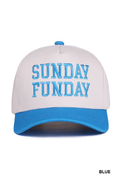 Sunday Funday Two Tone Canvas Cotton Cap