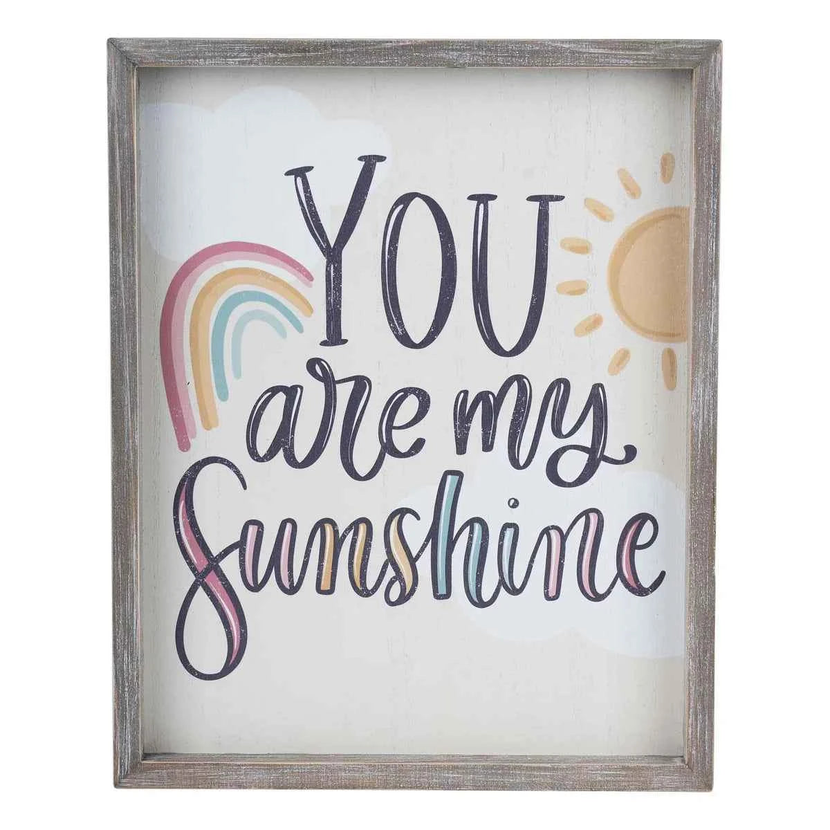You Are My Sunshine Framed Board - Havens Marketplace