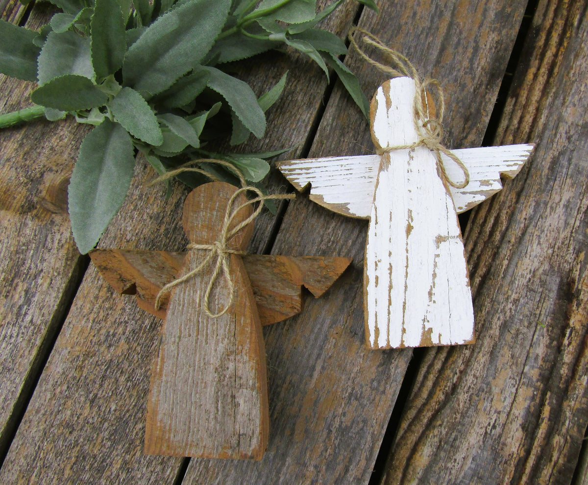 Rustic Angel Ornament