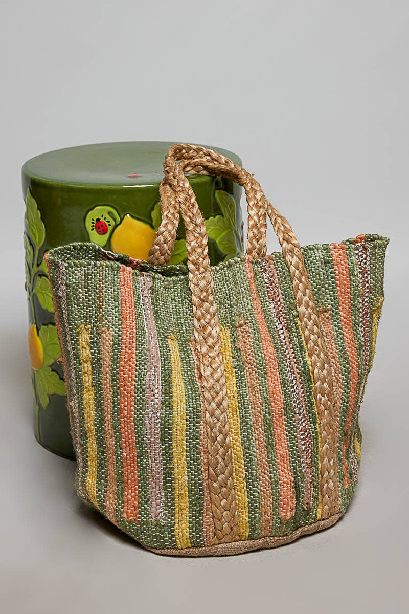 Citrus Grove Woven Tote Bag
