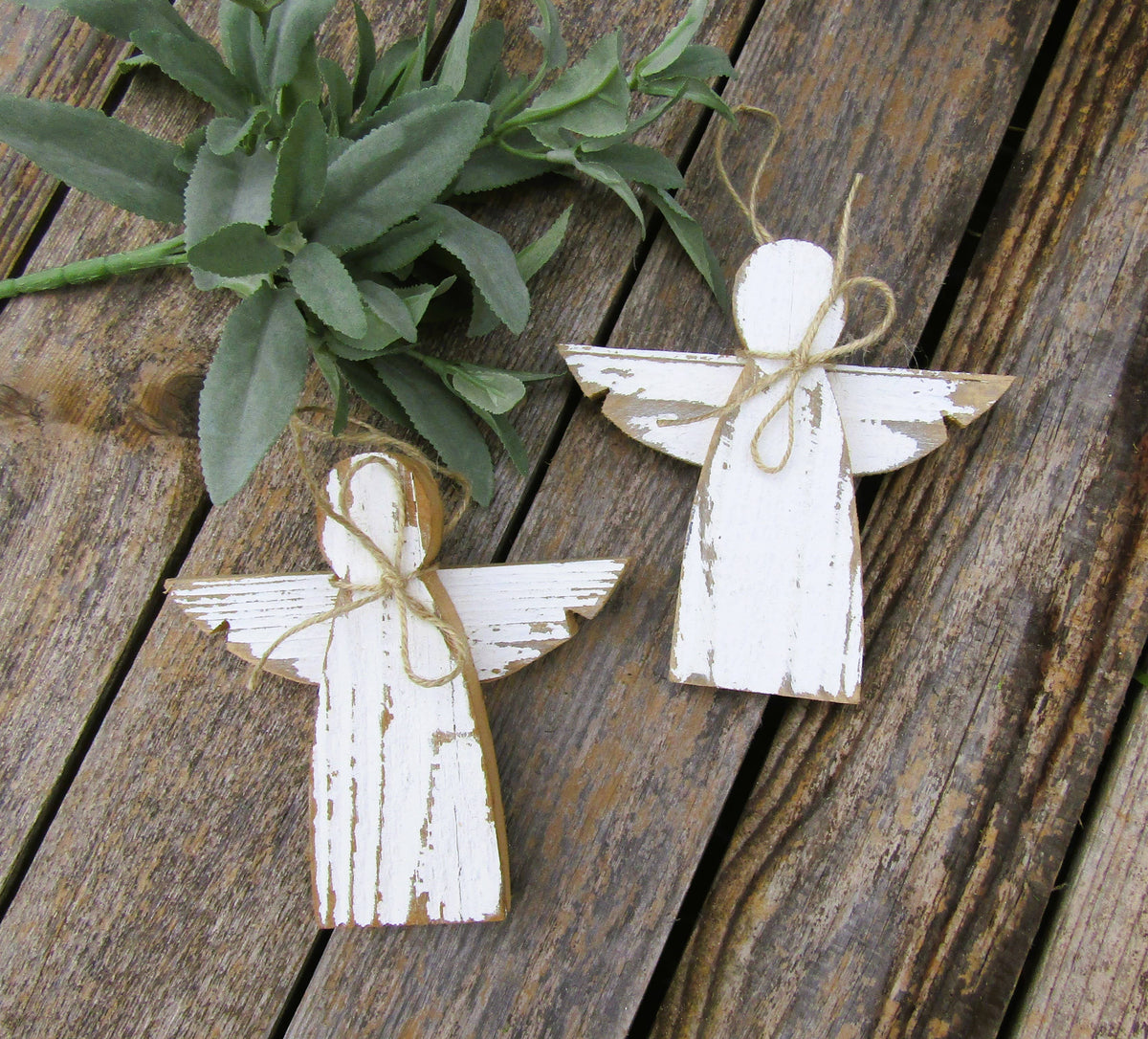 Rustic Angel Ornament