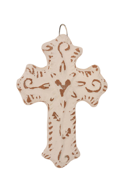 Hugo Flower Clay Cross Handmade 4.5x6.5 in