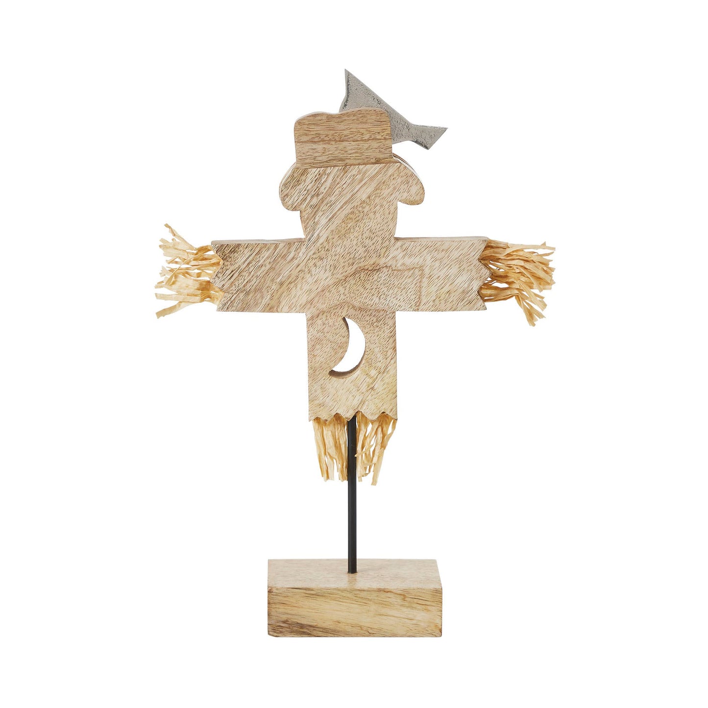Rustic Scarecrow Figurine 16.25" Farmhouse Fall Decor