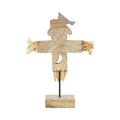 Rustic Scarecrow Figurine 16.25" Farmhouse Fall Decor