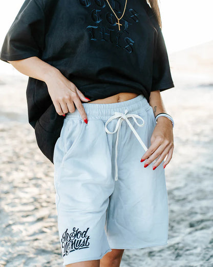 IGWM Vintage Washed Shorts - Black/Purple