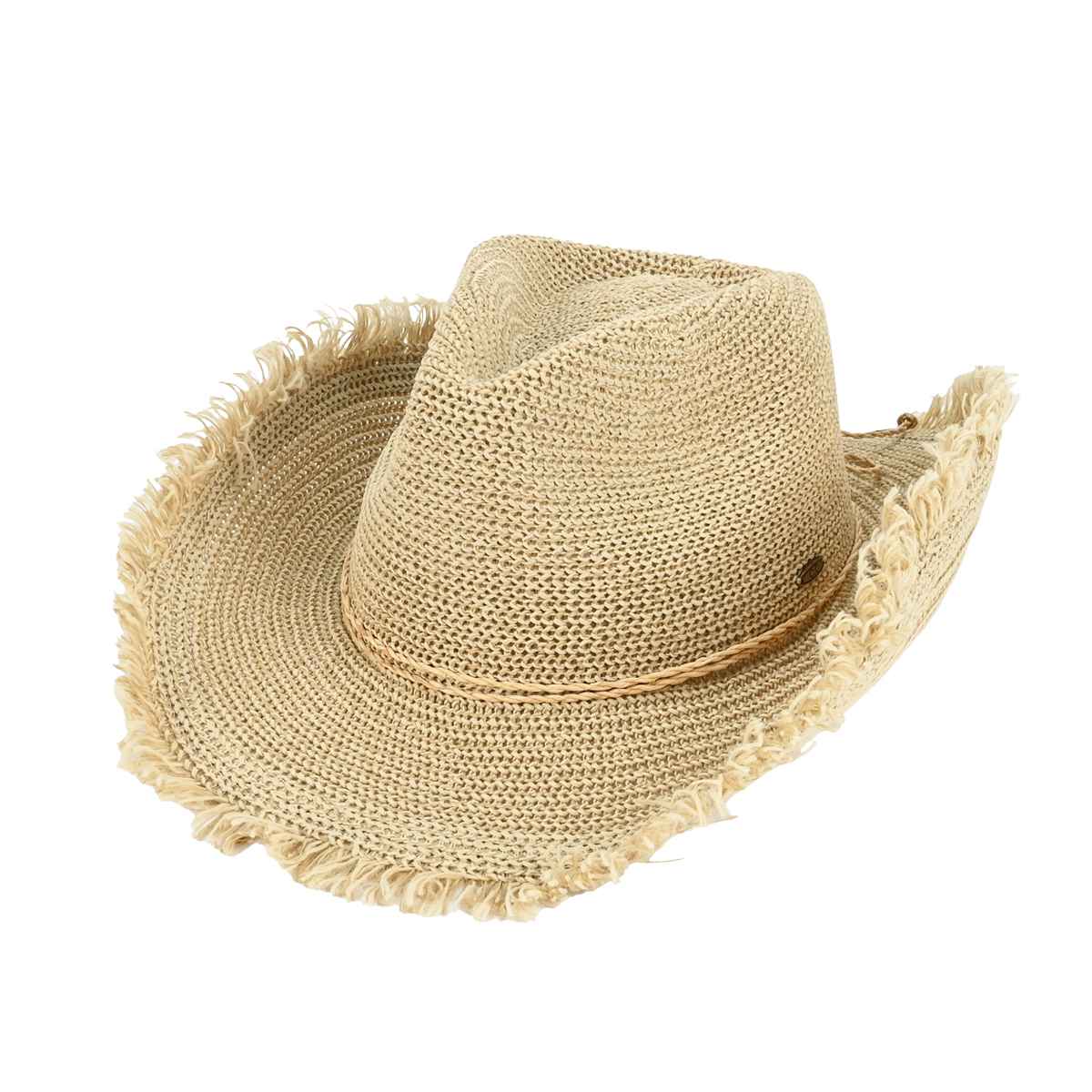 CBH0047 Frayed Brim Cowboy Hat