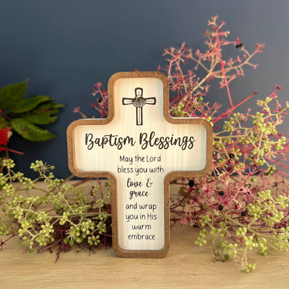 Baptism Blessings Standing Cross