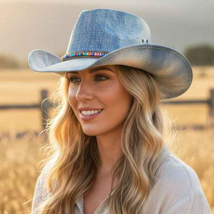 7203012 Rustic Straw Cowboy Hat