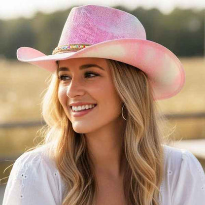 7203012 Rustic Straw Cowboy Hat