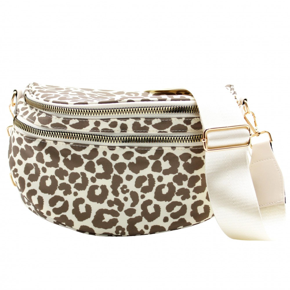 Do Everything In Love Nylon Animal Print Cross Body Bag