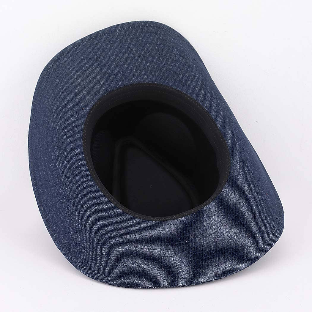 Studded Denim Cowboy Hat