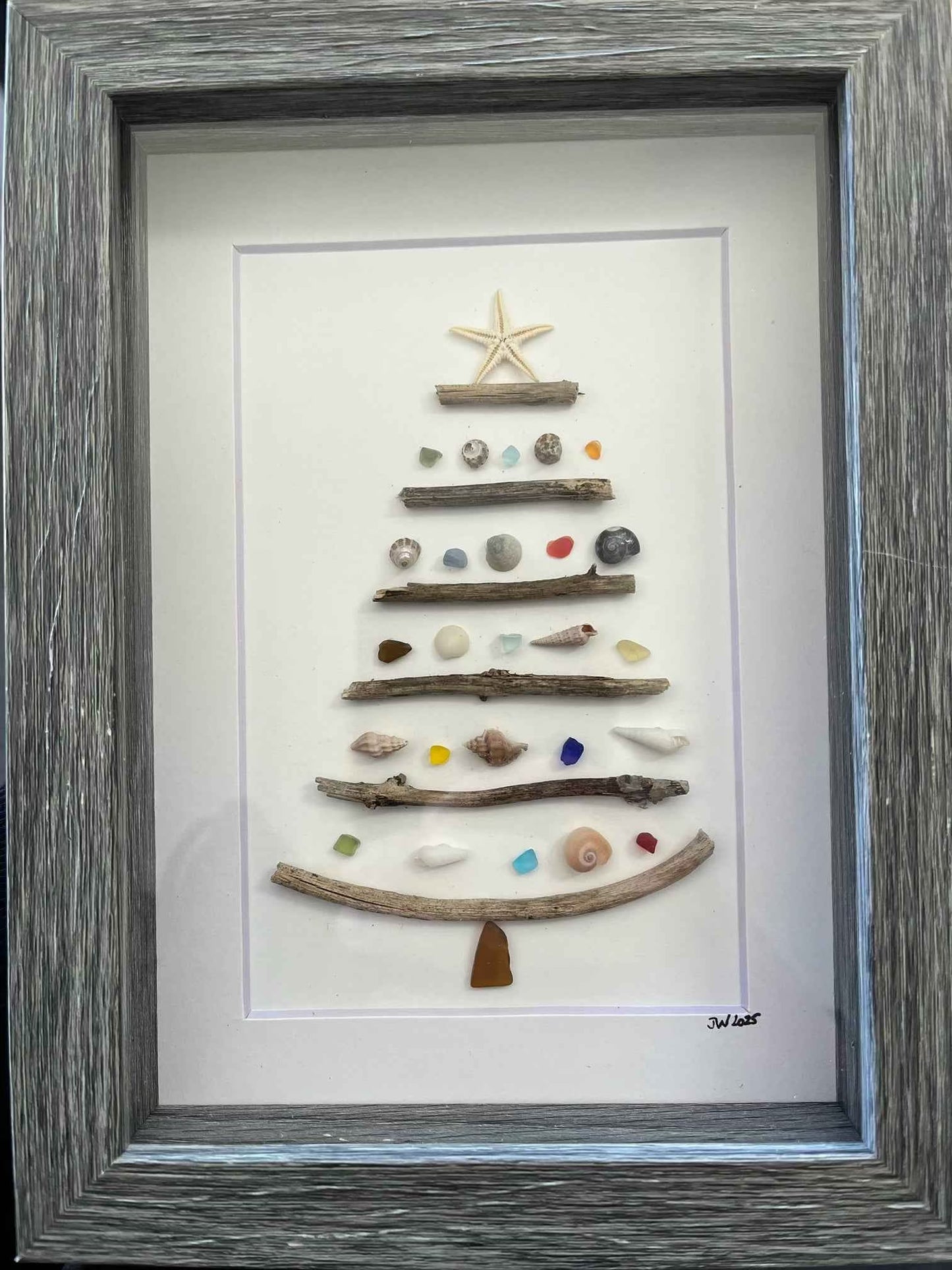 JW Frames Sea Glass Art - Havens Marketplace