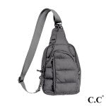 C.C Puffer Padding Sling Bag