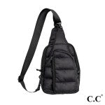C.C Puffer Padding Sling Bag