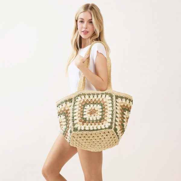 786379 Granny Square Tote Bag