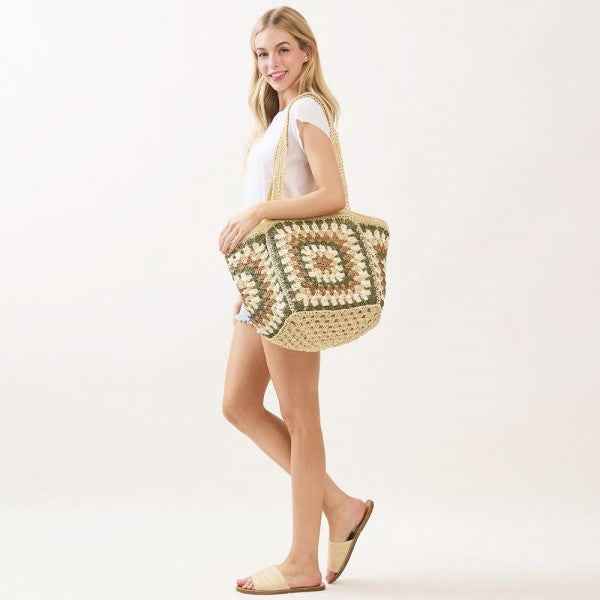 786379 Granny Square Tote Bag