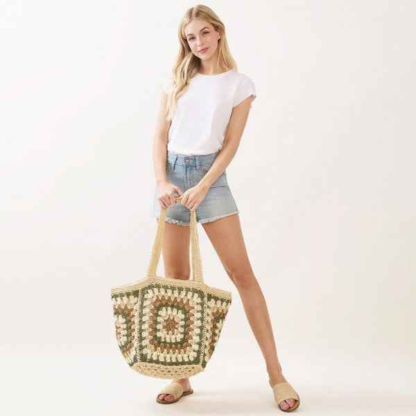 786379 Granny Square Tote Bag
