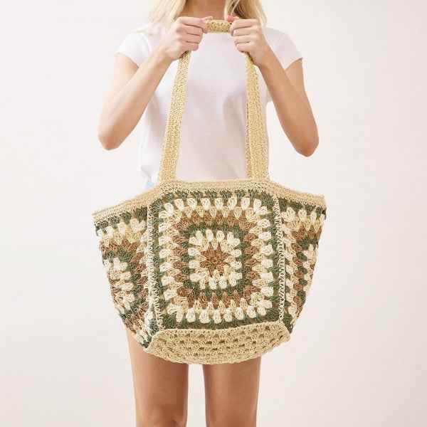786379 Granny Square Tote Bag