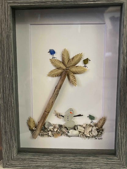 JW Frames Sea Glass Art - Havens Marketplace