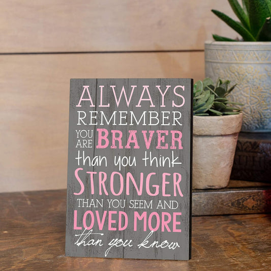 Always Remember You Are Braver Sign