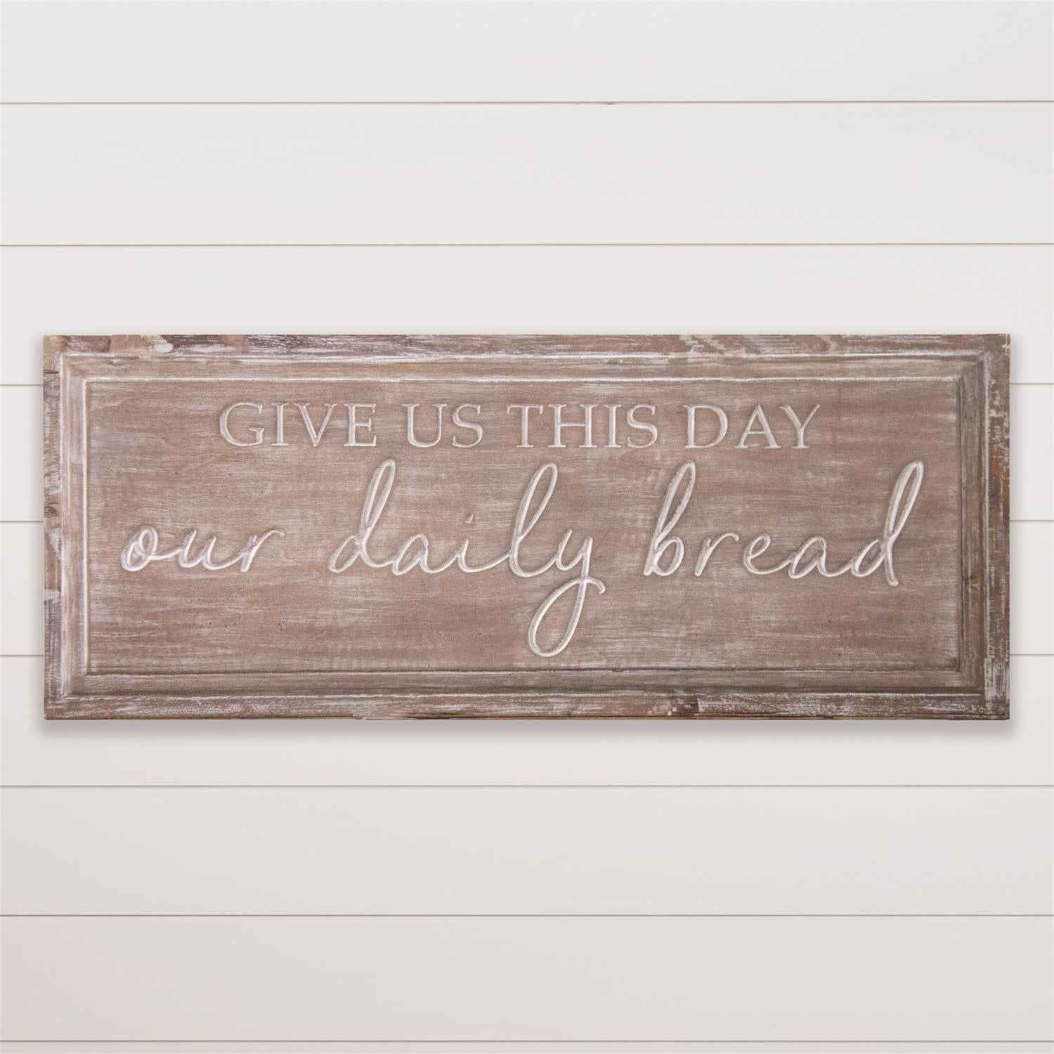 Carved Sign - Our Daily Bread - Havens Marketplace